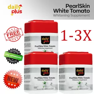 Paquete de 1-3 Daily Plus PearlSkin tomate blanco - suplemento de perfección de la piel 6 en 1 - Imagen 1 de 11
