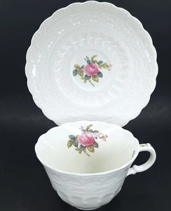 Spode Jewel Copeland Billingsley Rose Flat Cup Teacup & Saucer Set Replacement - Picture 1 of 7