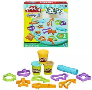 NUOVO Play-Doh Sweet Shoppe Biscotti Colorati 12 Forme 3 Colori - Foto 1 di 2