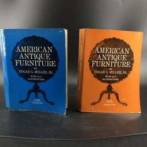 Vintage American Antique Furniture Edgar G. Miller Volumes 1 & 2 Illustrated - Picture 1 of 12