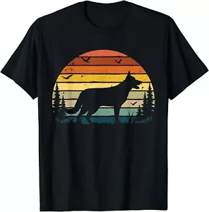 German Shepherd Vintage Retro Mom Dad Dog Pet Lover Gift Unisex T-Shirt - Picture 1 of 3