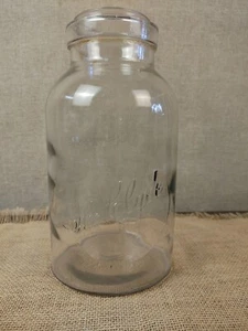 Rare Antique Fruit Jar Emb." The Clyde" In Script & Circle 1/2 Gallon Size! - Picture 1 of 9