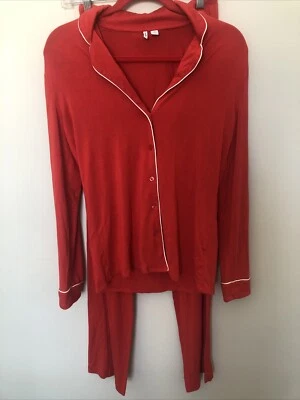 Conjunto de pijama Nordstrom rojo de 2 piezas para mujer XS rojo manga larga salón acogedor Foto 1 de 4