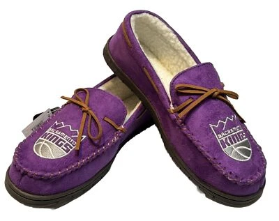 NBA Sacramento Kings Men's Colored Moccasin Hard Slippers - Image 1 of 4