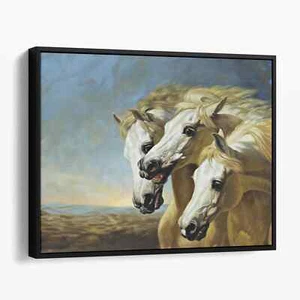 Art mural imprimé sur toile Chevaux de Pharaon par John Frederick Herring Sr - Photo 1/7