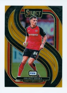 2024-25 Granit Xhaka Panini Select FIFA Gold Bayer Leverkusen Soccer Card 1/10 - Picture 1 of 3