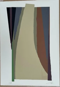 Larry Zox - Crow Slab I - signierter Siebdruck von 1979 - Bild 1 von 5