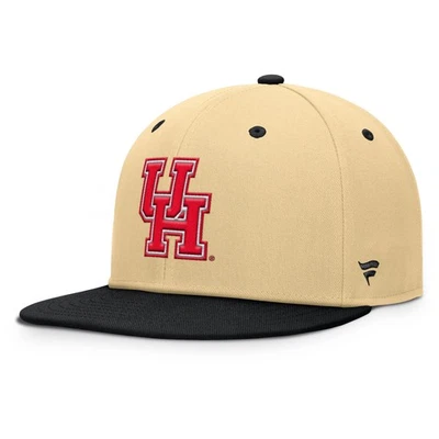 Sombrero ajustado de equilibrio para hombre Fanatics caqui/negro Houston Cougars Foto 1 de 4