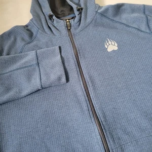 Alaskan Hardgear Duluth Trading Co Mens Blue Gray 2XL Full Zip Hoodie Jacket - Picture 1 of 7