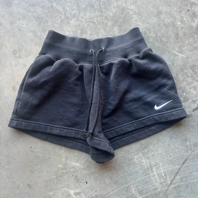 Nike Loose Fit High Rise Shorts Women's XS Black XS Phoenix Fleece Sweatshorts - Image 1 of 4