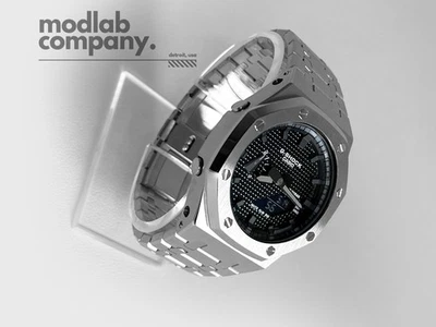 LIMITED STOCK  MLC-501 [Classic Series] casioak - Silver bolt/ Black Dial Waffle - Image 1 of 4