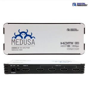 DIGITAL FORECAST HDMI 2.0 VIDEO SPLITTER MEDUSA HDA 1X4 1EA - Picture 1 of 7