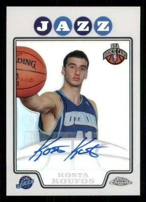 2008-09 Topps refractores cromados #242 Kosta Koufos AU C/476 Foto 1 de 2