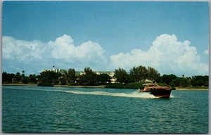 Postcard Belleair Florida Belleview Biltmore Hotel Fishing Cruiser Gremlin - Picture 1 of 2