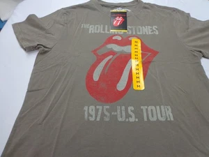The Rolling Stones  1975 US  Tour  T Shirt  Size Medium    NEW - Picture 1 of 7