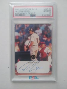 2001 Just Stuff Jayson Werth #137/200 Prospect Auto PSA 10 - Picture 1 of 2