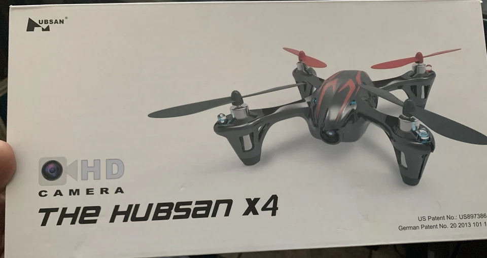 4-канальный дрон для записи видео Hubsan x4 2,4 ГГц серия Rc в коробке (протестирован) - Изображение 1 из 1
