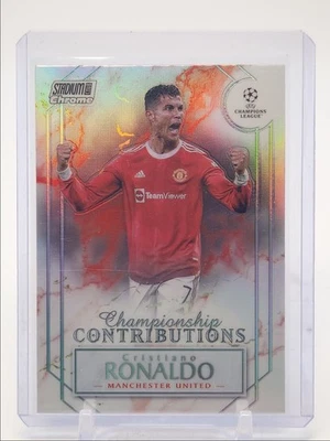 CRISTIANO RONALDO 2021 STADIUM CHROME CHAMPIONSHIP CONTRIBUTIONS Q1219 - Image 1 of 2