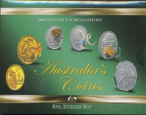 Australia: 2004 Uncirculated set, Cat $50, in RAM packaging. Animal on Coins!! - Picture 1 of 2