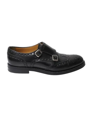 Brogues Church's Burwood con tachuelas en cuero negro Foto 1 de 4