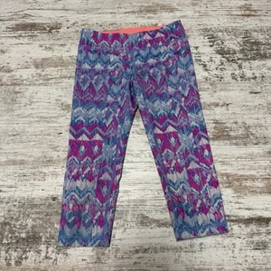 Ivivva by Lululemon Girls Capri Leggings, Size 8, Geometric Colorful - Picture 1 of 7
