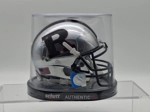 Selten 💥 Rutgers Scarlet Knights Authentic Schutt Chrome Mini Football Helm - Bild 1 von 6