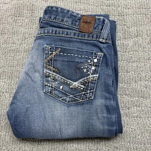 BKE Stella Jeans Damen 27x35,5 Stretch Bootcut Mid Rise bestickt Taschen Den - Bild 1 von 11