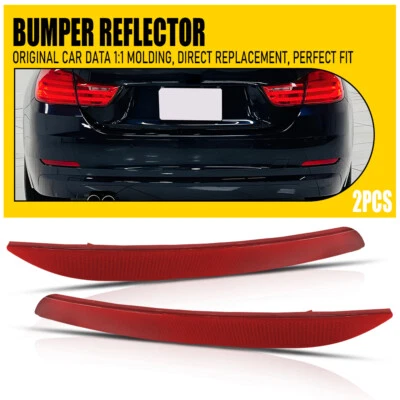 Juego de funda reflector de parachoques apto para BMW 328i 320i 13-15 328i xDrive 428i 2012-2015 Foto 1 de 4