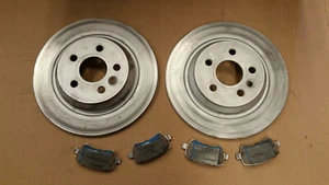 Rotor de disco de freno usado 34369 (trasero 2 piezas) y pastilla de freno GRATIS #118 - Imagen 1 de 2