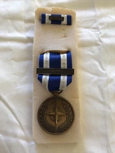 Nato medal with clasp ISAF Afghanistan full size - Picture 1 of 1