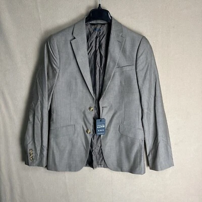 Men's Suit Jacket Travel Luxe Slim Fit 36R Regular PERRY ELLIS Brown NWT 2 BTN - Image 1 of 4