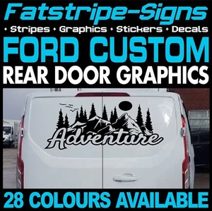 passend für FORD TRANSIT CUSTOM ADVENTURE MOUNTAINS AUFKLEBER GRAFIK CAMPER VAN - Bild 1 von 2