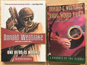 Lot of 2 Donald Westlake: One is Wrong (Holt)~Baby Would I Lie? (Sara & Jack) PB - Picture 1 of 2