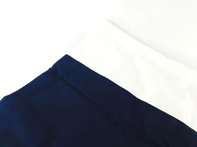 Westpoint IZOD Navy Curtain Panel Blue & White Lined Heavy Drapery 40" x 84" - Image 1 of 4