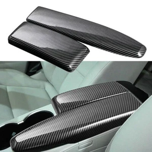 For Mercedes C-Class W204 C300 C63 AMG 2008-2014 Carbon Fiber Armrest Cover Trim - Picture 1 of 9