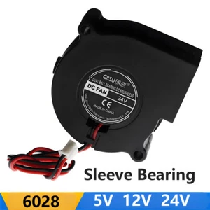 6028 DC 5V 12V 24V Silent Radial Blower Cooling Fan Brushless For Printer Parts - Picture 1 of 7