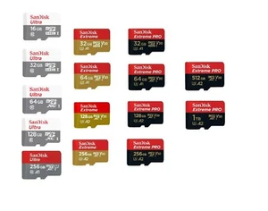 Scheda MicroSD SanDisk Ultra Extreme Pro 16GB-1TB Classe 10 UHS-I Originale - Foto 1 di 16