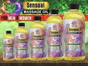 Sensual Sex Massage Oil Blend. Erotic Aphrodisiac Romantic Lubricant Natural Oil - Picture 1 of 6