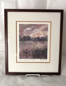 Janet Rogers Print Limited Edition Framed Sheep and Rainbow - Picture 1 of 18