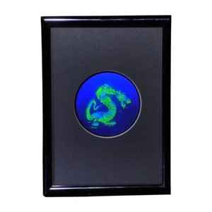 DRAGON 3D Hologram Picture (Framed), Embossed Type Animated Stereogram 5" x 7" - Picture 1 of 7