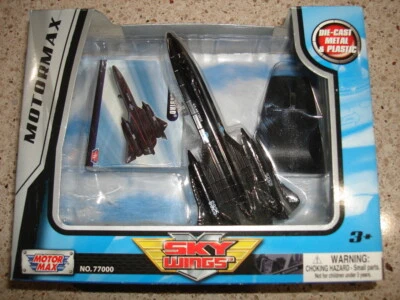 NUEVO RARO Motormax Sky Wings SR 71 Blackbird Diecast Airplane Series #77000  Foto 1 de 4