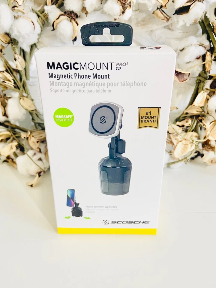Scosche MP2CUPM-SP MagicMount Pro2 Cup Holder Magnetic Cell Phone Holder Car Mou - Image 1 of 1