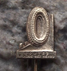 Antique Competition Travel without Accident Czechoslovakia Racing Race Pin Badge - Picture 1 of 2