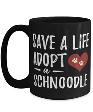 Adopt a Schnoodle Coffee Mug Funny Rescue Dog Mom Gift