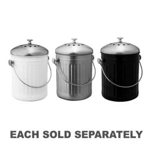 Avanti Durable Compost Bin 5 Litre Capacity Cylindrical Shape with Handle - Picture 1 of 6