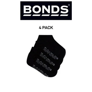 Bonds Kids Logo Light No Show Soft Cotton Breathable Socks 4 Pack RXUU4N - Picture 1 of 2