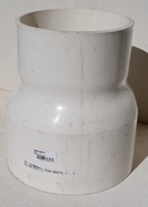 New GPK Hub Reducing Solvent Weld SDR 35 Sewer Coupling PVC 8 x 10" 209-0810 - Picture 1 of 7