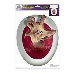 Halloween Hand Toilet Topper 12" x 17" Sheet Zombie Halloween Decoration - Picture 1 of 3