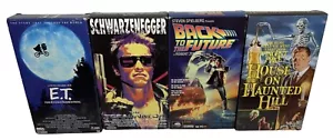 Classic VHS Lot! Terminator, Back To The Future, E.T. And The House On The Hill - Picture 1 of 1
