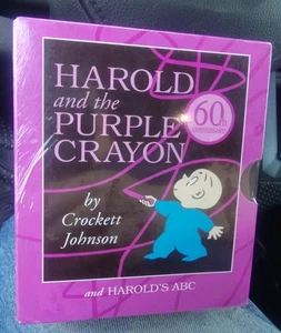 Harold and the Purple Crayon Box Set: and Harold's ABC New Shrink-wrapped  - Foto 1 di 4